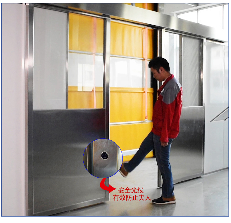 不锈钢双开医用自动门