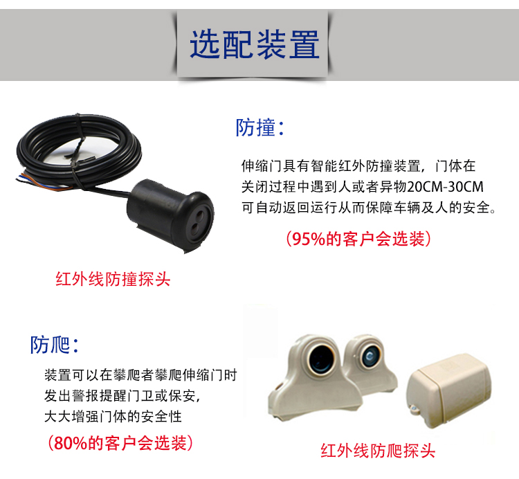 不锈钢伸缩门配件